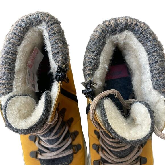 Rieker Yellow/Tan Side-Zip Lace Ankle Boots   - Size 37 - Picture 6 of 16